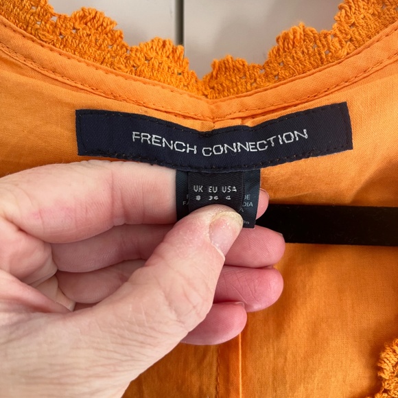 Mandarin Macrame Overlay Dress - Picture 3 of 5